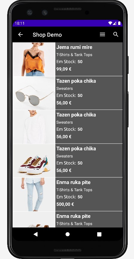 Android E-Commerce App with Joomla VirtueMart Integration