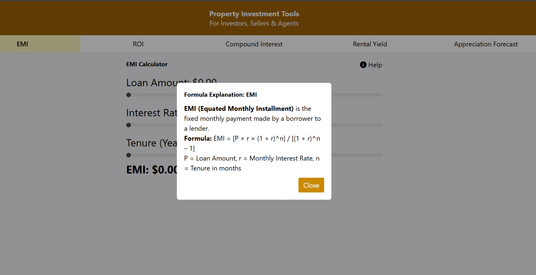 Property Investment Tools